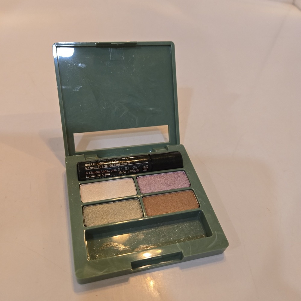 CLINIQUE FROSTED LILY DUO -‎ SPARKLING SAGE - SIERRA GLAZE - HIGH IMPACT MASCARA